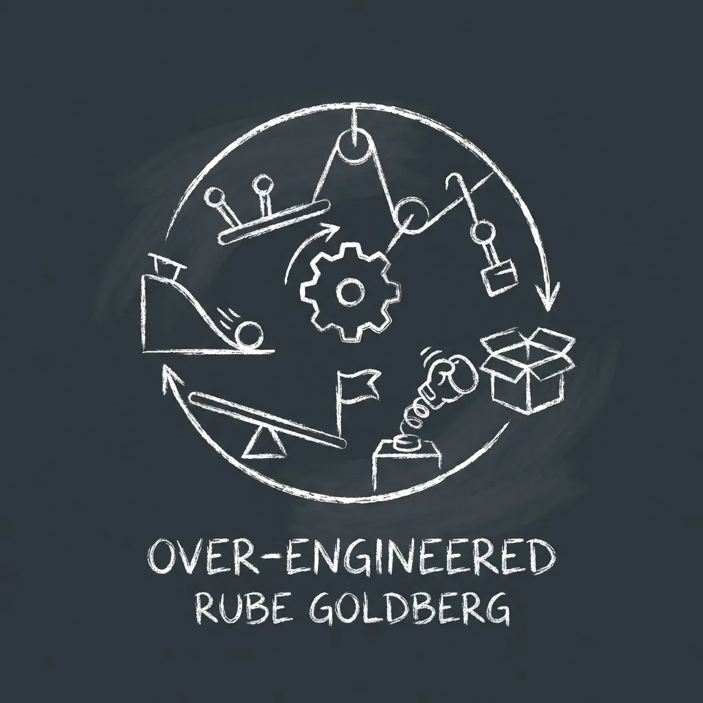 Over Engineered Rube Goldberg Machine