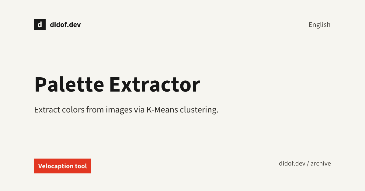 Palette Extractor