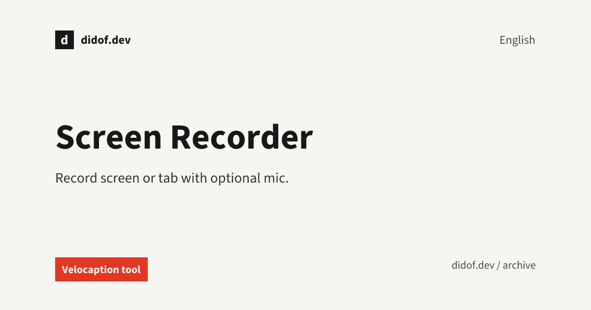 Screen Recorder