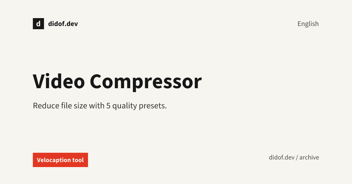 Video Compressor