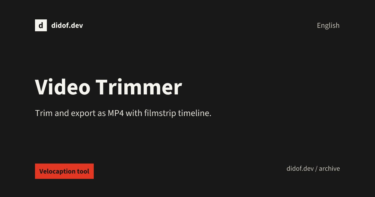 Video Trimmer